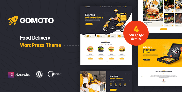 Gomoto Food Delivery &amp; Medical Supplies WordPress Theme  v1.3.5