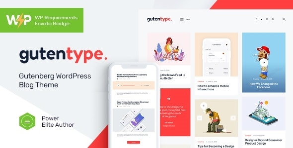 Gutentype v2.1.8 - 100% Gutenberg WordPress Theme