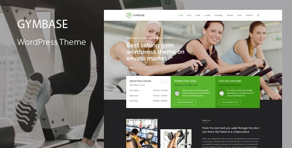 GymBase Responsive Gym Fitness WordPress Theme v15.5
