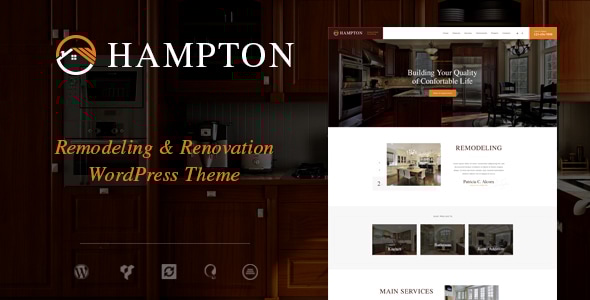 Hampton Home Design and House Renovation WordPress Theme v1.2.0