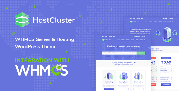 HostCluster - WHMCS Server &amp; Hosting WordPress Theme + RTL v2.3