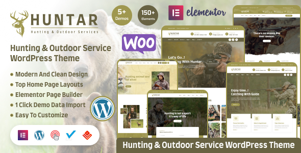 Huntar Hunting & Outdoor WordPress Theme v1.0