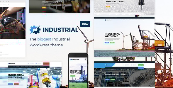 Industrial Factory Business WordPress Theme  v1.7.1