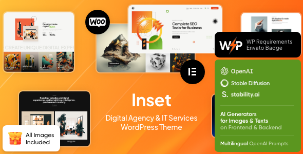 Inset Digital Agency & IT Services WordPress Theme v1.1.2