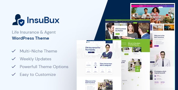 Insubux Insurance Company WordPress Theme v1.0.4