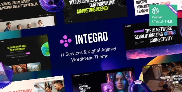 Integro v1.5 - IT Services & Digital Agency WordPress Theme