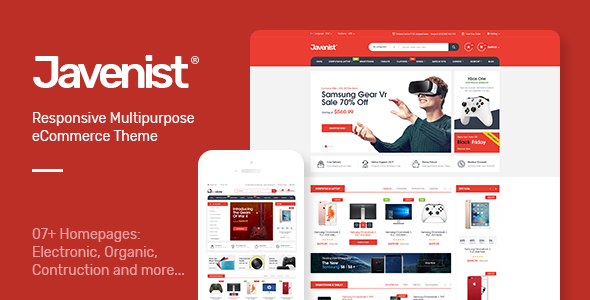 Javenist Multipurpose eCommerce WordPress Theme v1.3.2