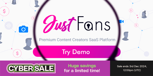 JustFans v6.9.0 - Premium Content Creators SaaS platform