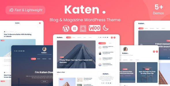 Katen Blog & Magazine WordPress Theme v1.0.7
