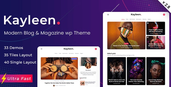 Kayleen v2.8 - Blog & Magazine WordPress Theme