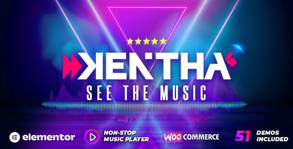 Kentha v4.6.0 - Non-Stop Music WordPress Theme with Ajax