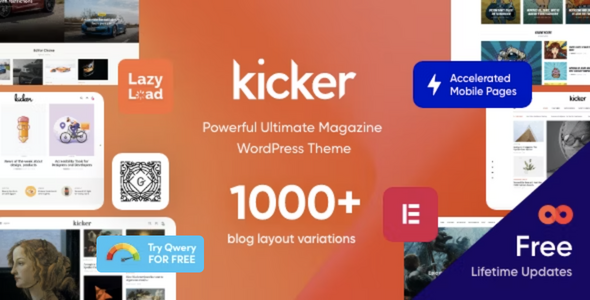Kicker v1.5.0 - Multipurpose Blog Magazine WordPress Theme + Gutenberg