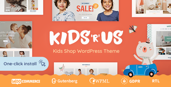 Kids R Us Toy Store and Kids Clothes Shop Theme v1.1.2