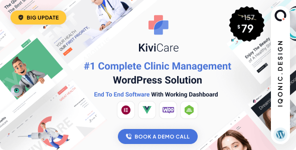 KiviCare v2.2.8 - Medical Clinic & Patient Management WordPress Theme