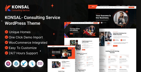 Konsal Corporate Business & Consulting WordPress Theme v1.0.0