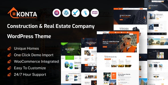 Konta v1.0.0 - Construction and Real Estate Company WordPress Theme