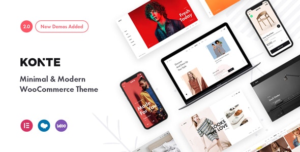 Konte v2.3.9 - Minimal & Modern WooCommerce Theme