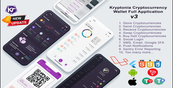 Kryptonia v2.0 - Cryptocurrency Wallet App