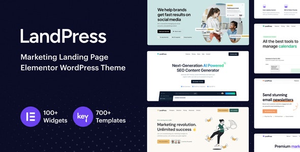 LandPress v1.1 - Marketing Landing Page Elementor WordPress Theme
