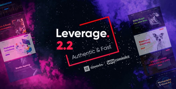 Leverage v2.2.7 - Creative Agency & Portfolio WordPress Theme