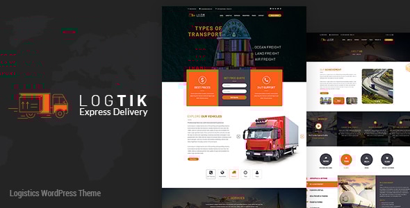 Logtik WP Logistics, Cargo & Transportation v2.0