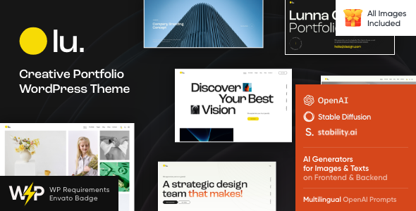 Lunna Creative Portfolio WordPress Theme v1.8