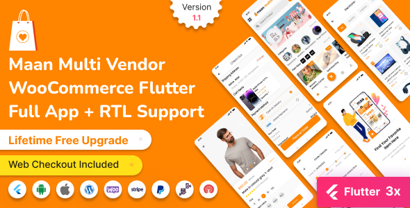 Maan multivendor v1.2 - eCommerce Flutter Customer Full App