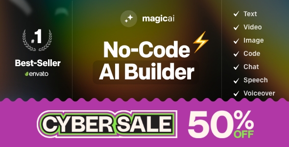 MagicAI v6.5.2 - OpenAI Content, Text, Image, Video, Chat, Voice, and Code Generator as SaaS
