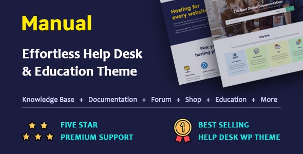 Manual v7.5.4 - Documentation, Knowledge Base &amp; Education WordPress Theme