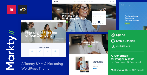 Markty v1.0 - SMM & Marketing WordPress Theme