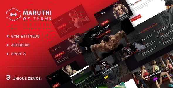 Maruthi Fitness Fitness Center WordPress Theme v2.8