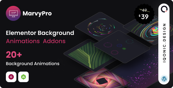MarvyPro Background Animations for Elementor v1.7.0