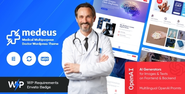Medeus v1.8.0 - Medical Multipurpose Doctor WordPress Theme
