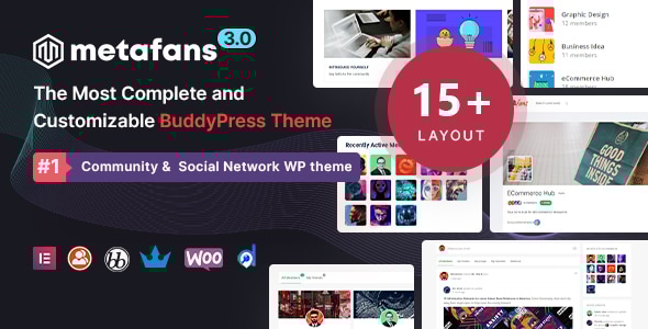 MetaFans v3.4 - Community & Social Network BuddyPress Theme