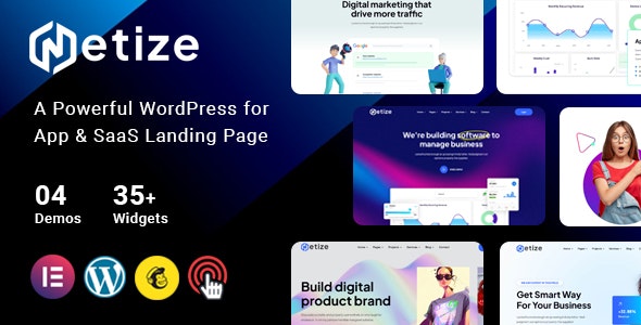 Metize v1.0 - Landing Page WordPress Theme