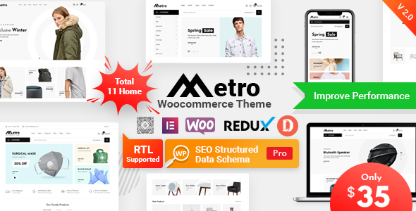 Metro v2.10 - Minimal WooCommerce WordPress Theme