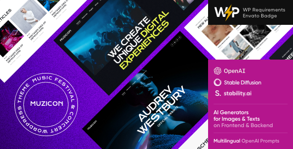 Muzicon Music Festival & Concert WordPress Theme v1.7