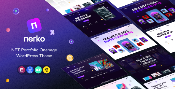 Nerko NFT Portfolio WordPress Theme v1.2