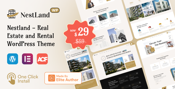 NestLand v1.0.0 - Real Estate WordPress Theme