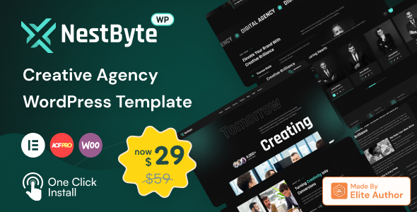 Nestbyte Creative Agency and Startup WordPress Theme v1.1