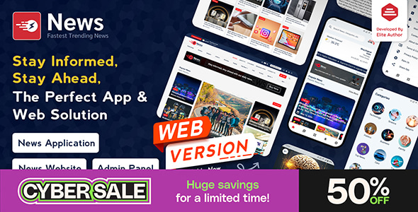 News App and Web v3.1.5 - Flutter News App for Android and IOS App