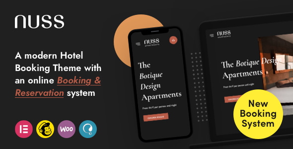 Nuss v1.1.8 - Hotel Booking WordPress