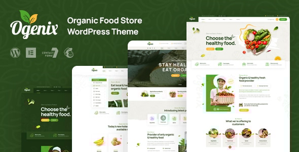 Ogenix v1.0 - Organic Food Store WordPress Theme