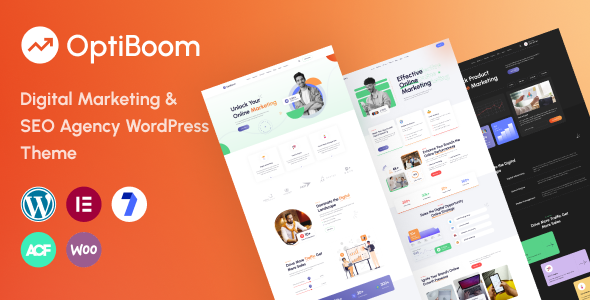 OptiBoom Digital Marketing &amp; SEO Agency WordPress Theme v1.0.1