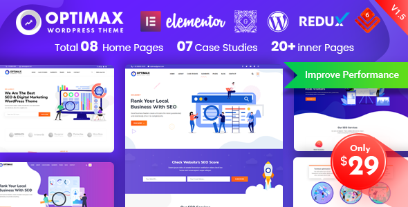 Optimax SEO & Marketing WordPress Theme v2.0.2