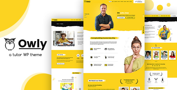 Owly Tutor, Training WordPress, elearning Theme v2.8