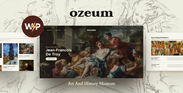 Ozeum v1.2.5 - Modern Art Gallery and Creative Online Museum WordPress Theme +RT (Copy)