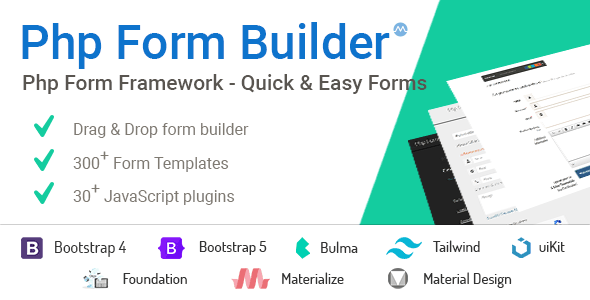 PHP Form Builder v6.0.4 - Advanced HTML forms generator with Drag & Drop