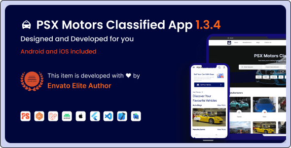 PSX Motors v1.3.4 - Classified App with Laravel Admin Panel