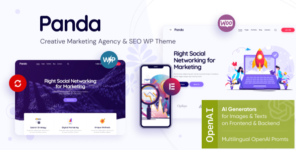 Panda v1.17 - Creative Marketing Agency & SEO WordPress Theme
